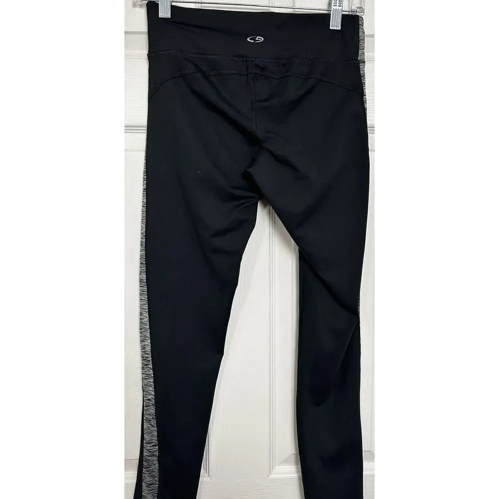 Champion Women’s Black Activewear Duo Dry Leggings Elastic Waist Size Medium
